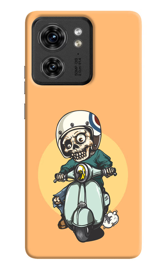 Undead Biker Moto Edge 40 Hard Case Back Cover by Casekaro