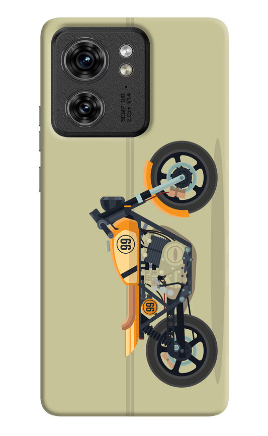 Vertical Speedster Moto Edge 40 Hard Case Back Cover by Casekaro