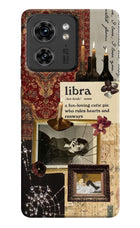 Libra Zodiac Moto Edge 40 Hard Case Back Cover by Casekaro
