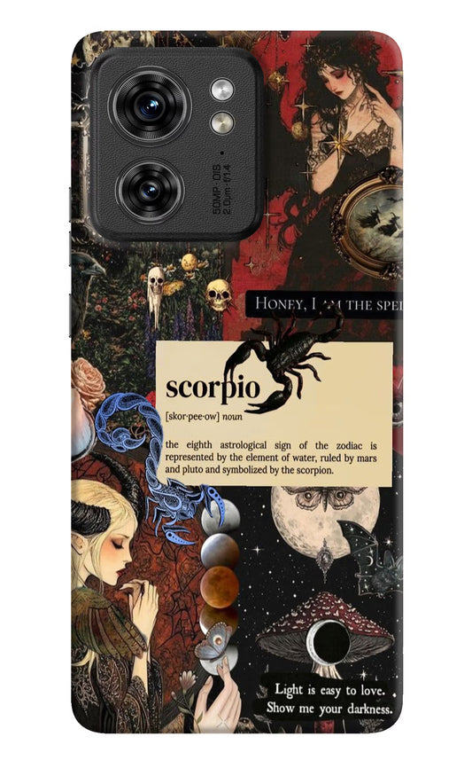 Scorpio Zodiac Moto Edge 40 Hard Case Back Cover by Casekaro