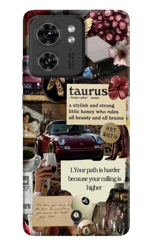 Taurus Zodiac Moto Edge 40 Hard Case Back Cover by Casekaro