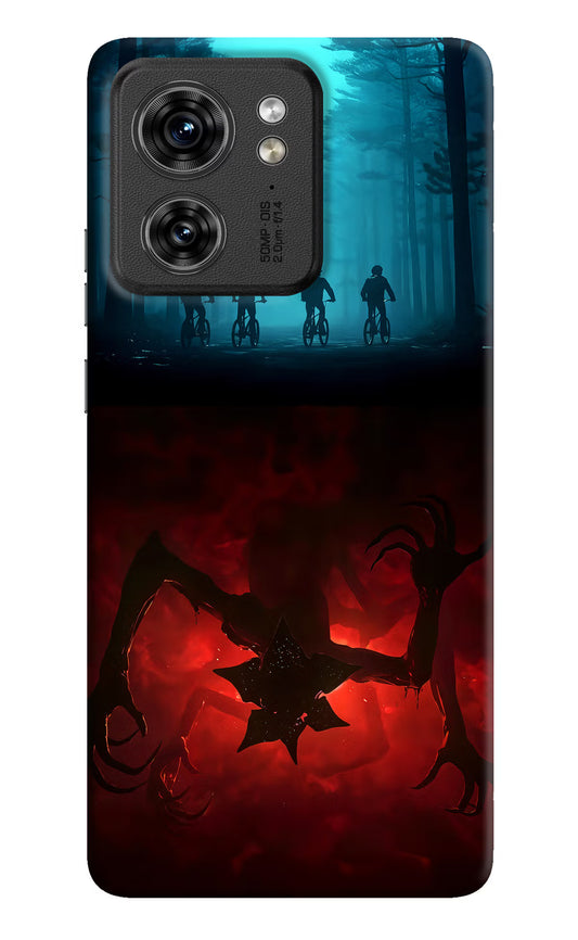 Ordinary Things Downside Up Moto Edge 40 Hard Case Back Cover by Casekaro