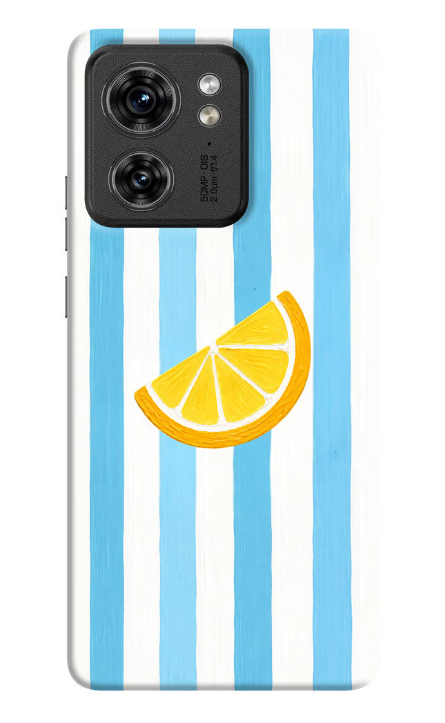 Summer Lemon Moto Edge 40 Hard Case Back Cover by Casekaro