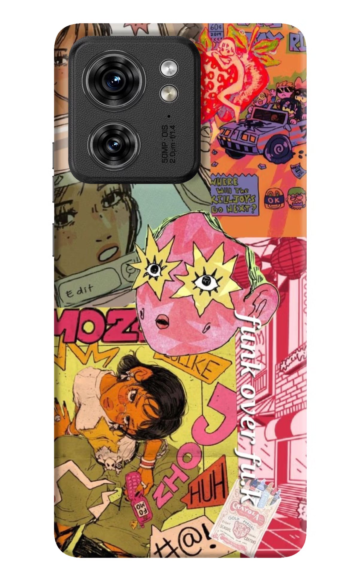 Funkover Moto Edge 40 Back Cover