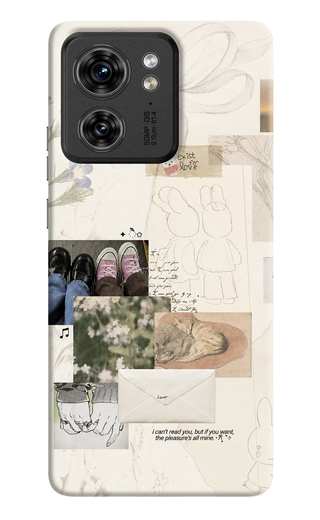 Soft Aesthetic Moto Edge 40 Hard Case Back Cover by Casekaro