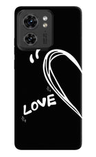 Love Line Moto Edge 40 Hard Case Back Cover by Casekaro