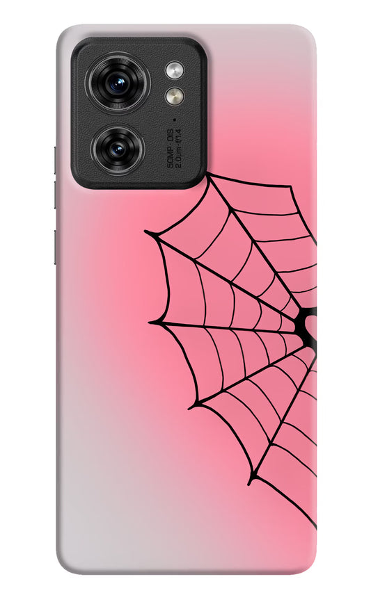 Pink Web Moto Edge 40 Hard Case Back Cover by Casekaro