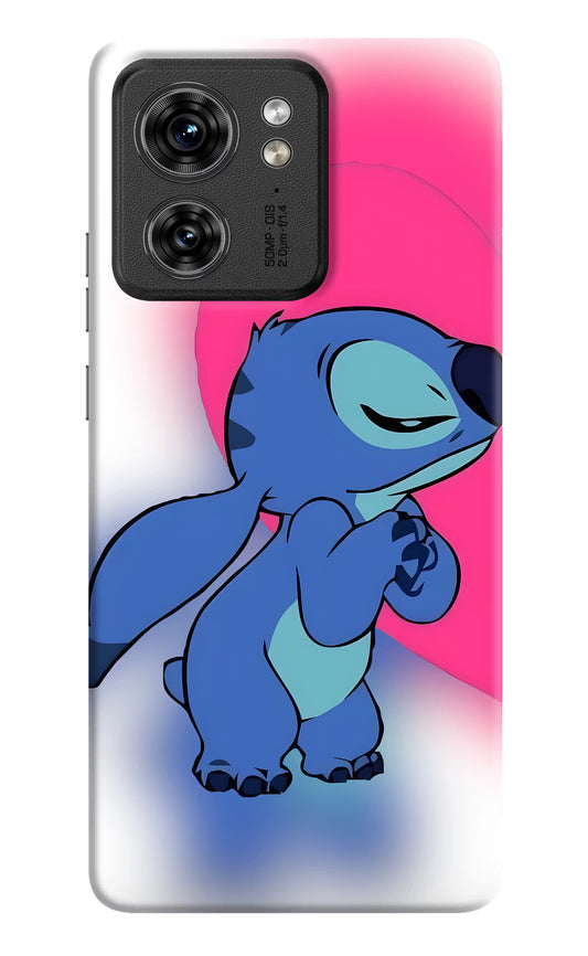 Stitch Hug Moto Edge 40 Hard Case Back Cover by Casekaro