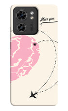 Miss Orbit Moto Edge 40 Hard Case Back Cover by Casekaro