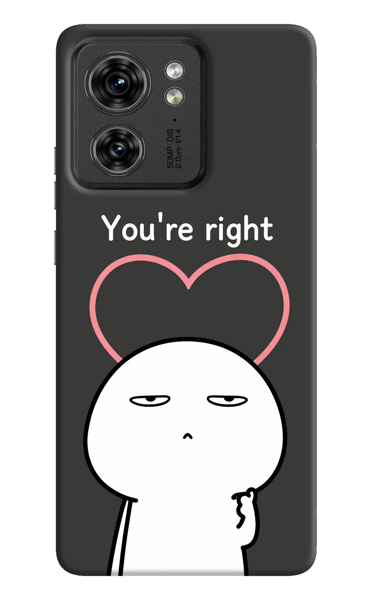 You're Right Moto Edge 40 Back Cover