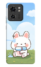 Bunny Treat Moto Edge 40 Hard Case Back Cover by Casekaro