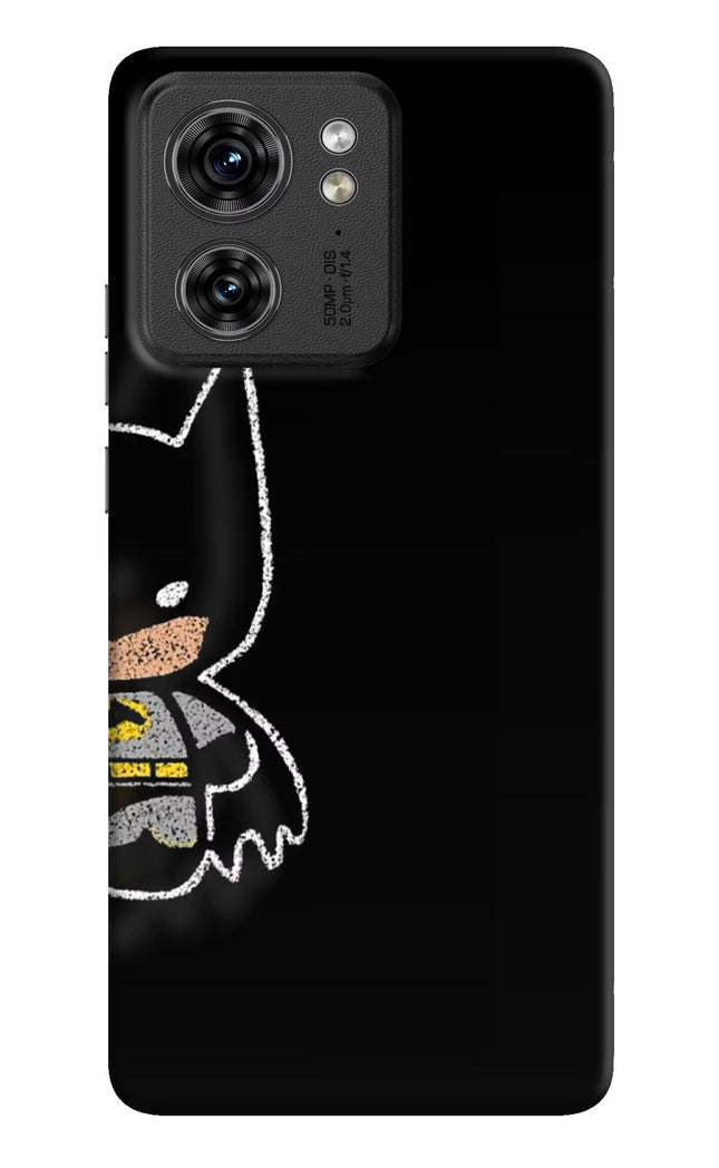 Bat Kitty Moto Edge 40 Hard Case Back Cover by Casekaro