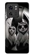 Hood Cats Moto Edge 40 Hard Case Back Cover by Casekaro