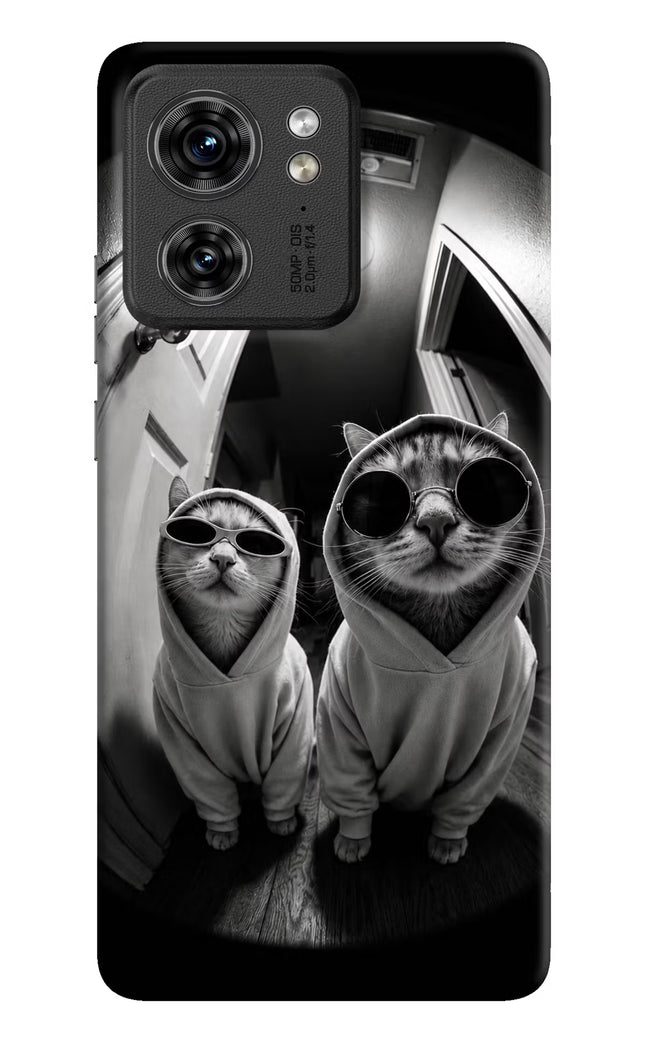 Hood Cats Moto Edge 40 Hard Case Back Cover by Casekaro