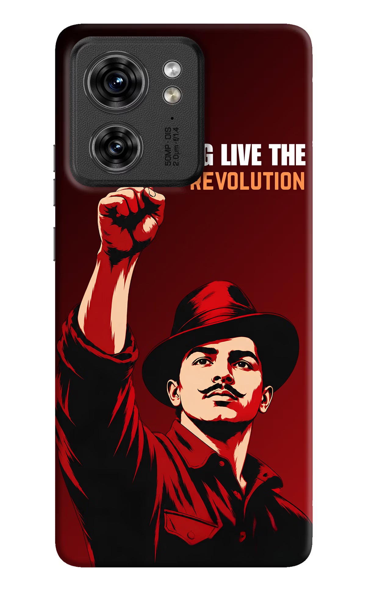 Bhagat Singh Revolution Moto Edge 40 Back Cover