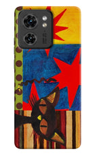 Pop Cat Moto Edge 40 Back Cover