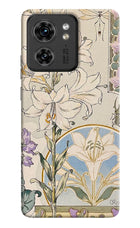 White Lily Moto Edge 40 Back Cover