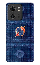 Koi Blue Moto Edge 40 Back Cover