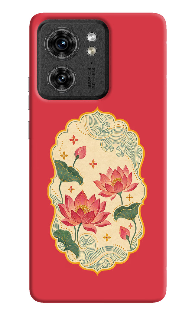 Pink Lotus Moto Edge 40 Back Cover