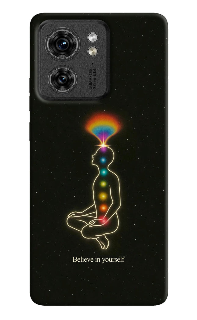 Believe in yourself Moto Edge 40 Hard Case Back Cover by Casekaro