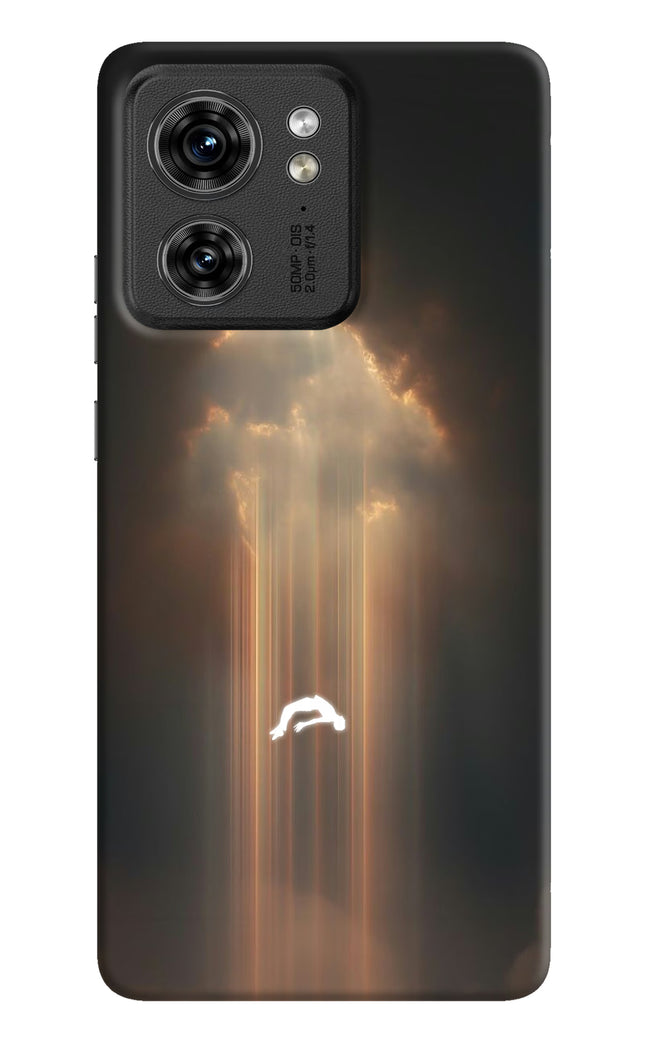 Heavenly Beam Moto Edge 40 Hard Case Back Cover by Casekaro