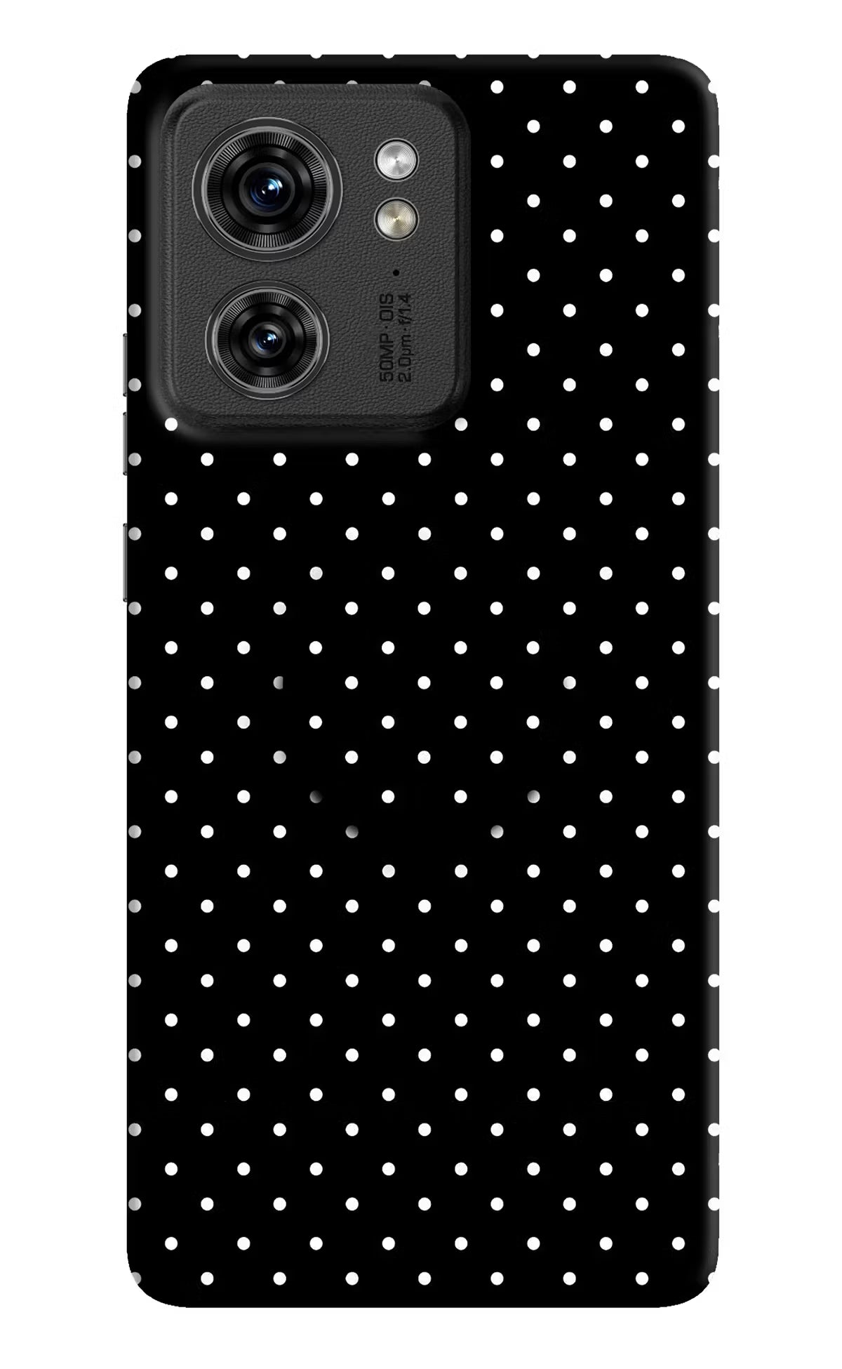 White Dots Moto Edge 40 Pop Case by Casekaro