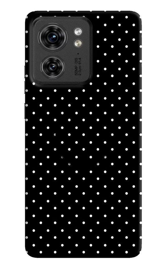 White Dots Moto Edge 40 Pop Case by Casekaro
