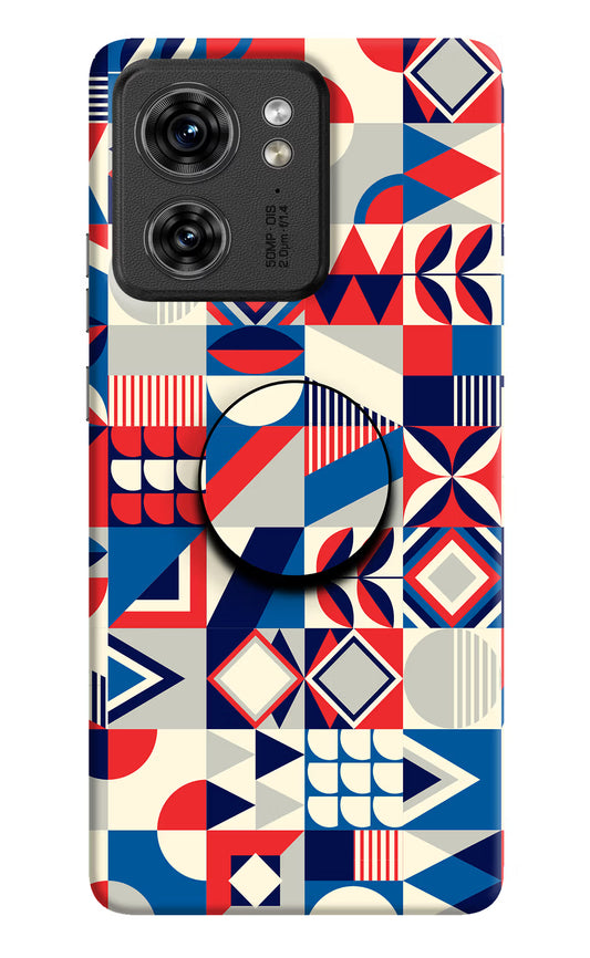 Colorful Pattern Moto Edge 40 Pop Case by Casekaro