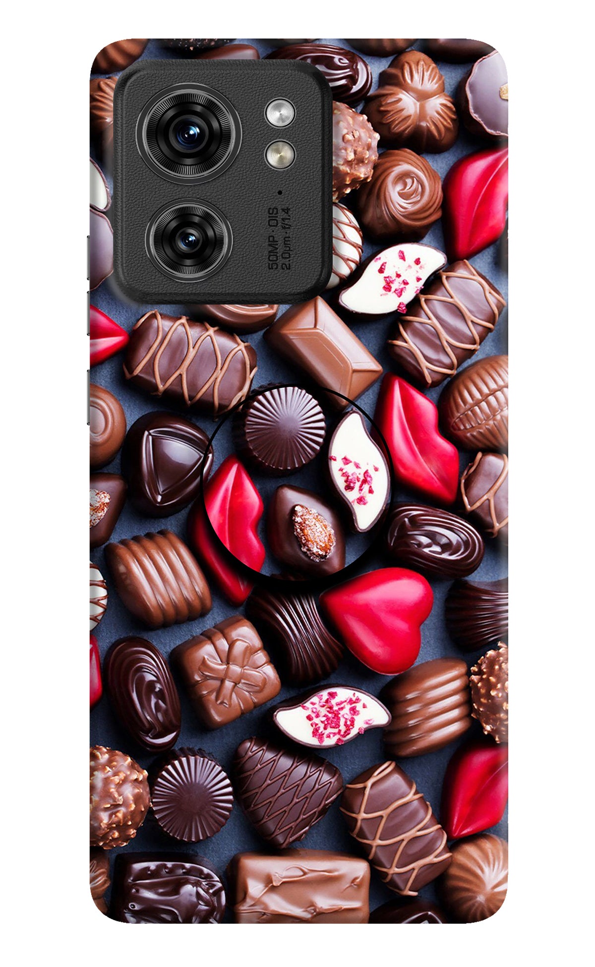 Chocolates Moto Edge 40 Pop Case