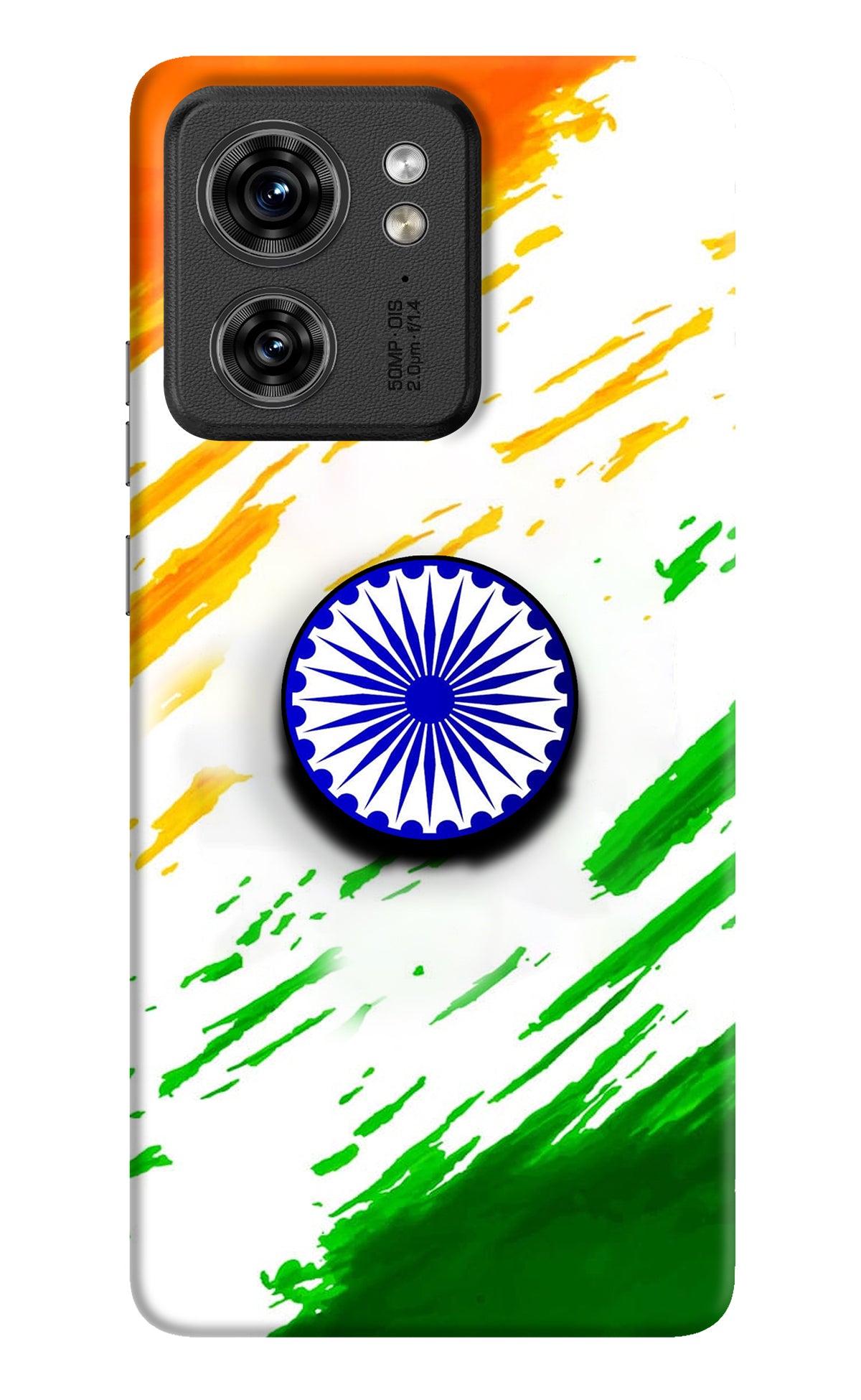 Indian Flag Ashoka Chakra Moto Edge 40 Pop Case