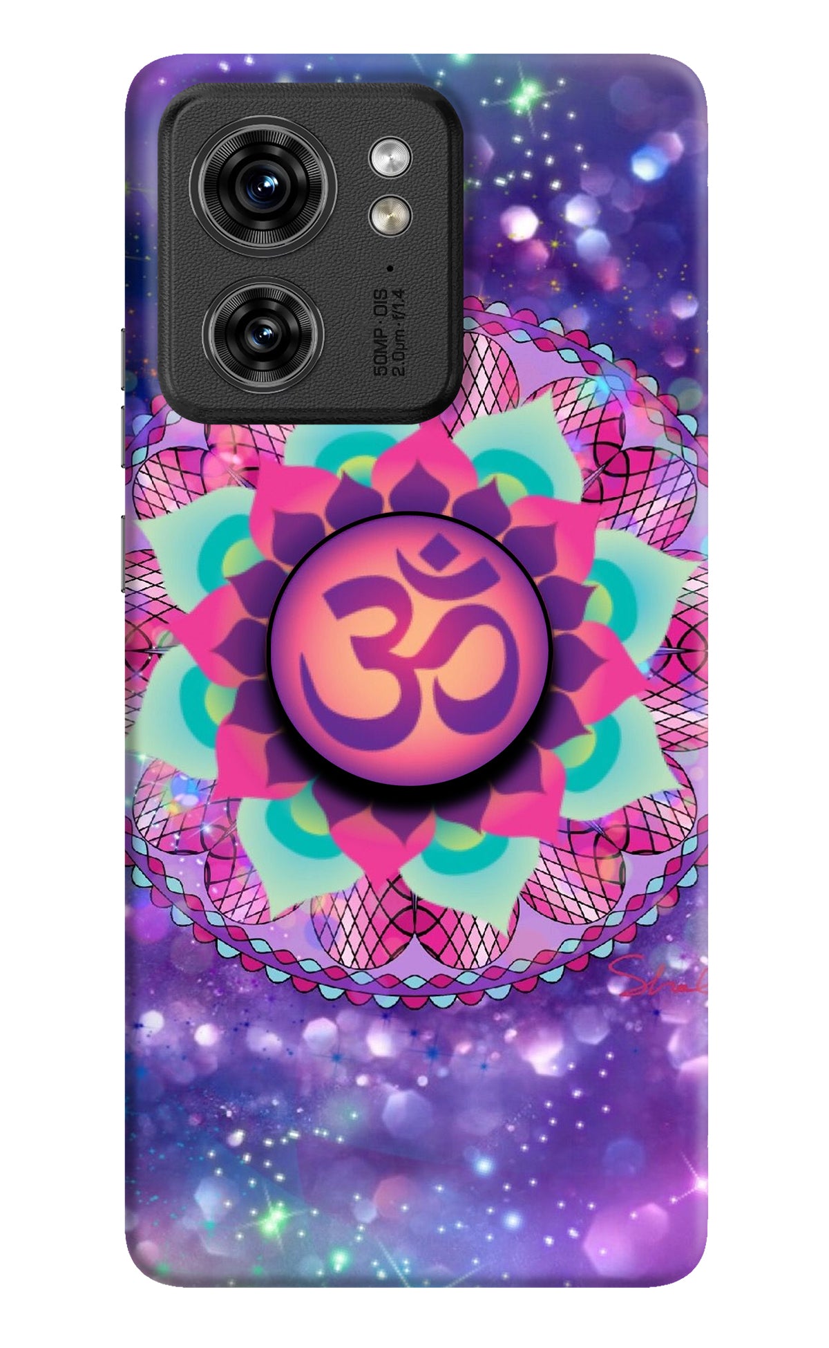 Om Purple Moto Edge 40 Pop Case