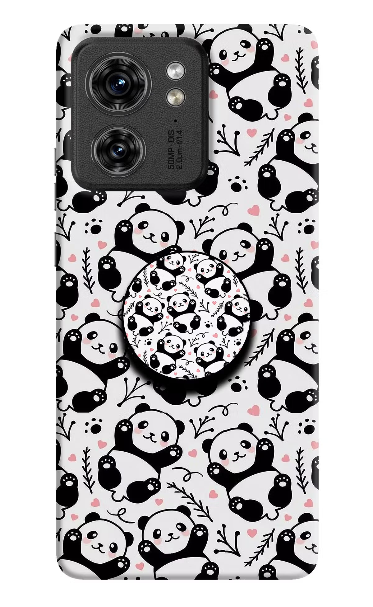 Cute Panda Moto Edge 40 Pop Case by Casekaro