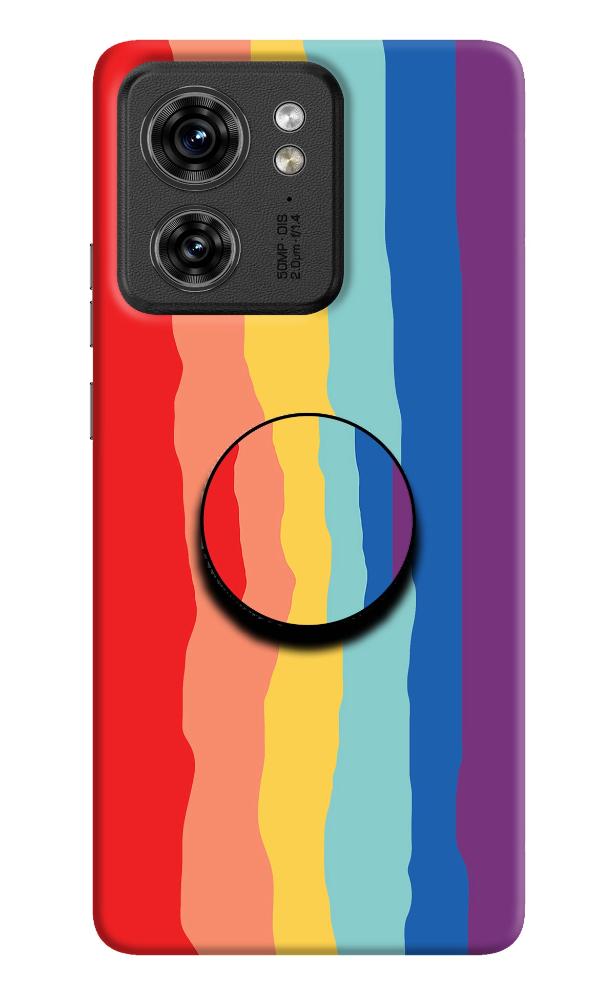 Rainbow Moto Edge 40 Pop Case