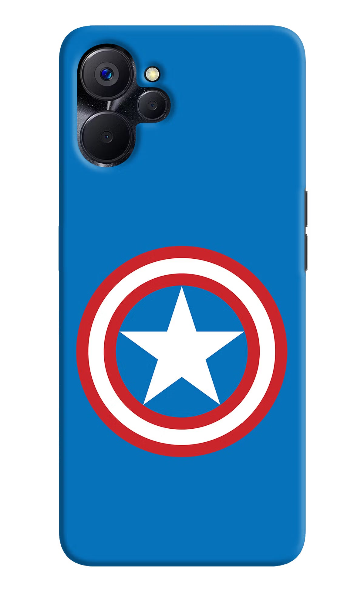 Captain America Logo Realme 9i 5G Hard Case Back Cover by Casekaro