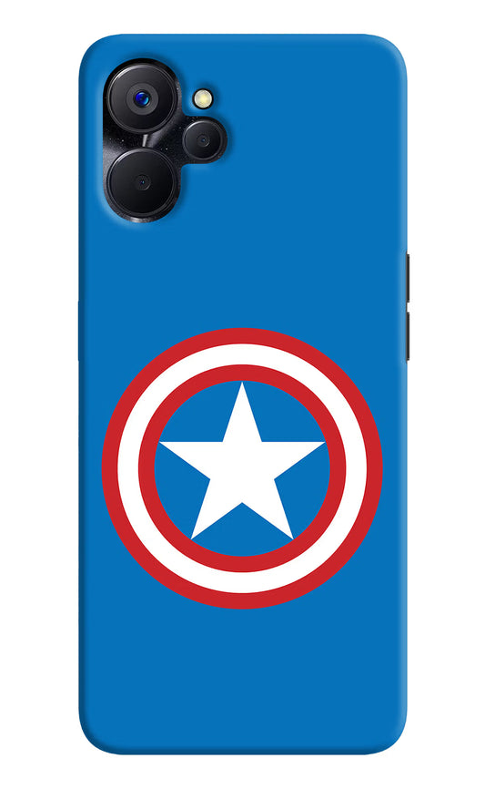 Captain America Logo Realme 9i 5G Hard Case Back Cover by Casekaro