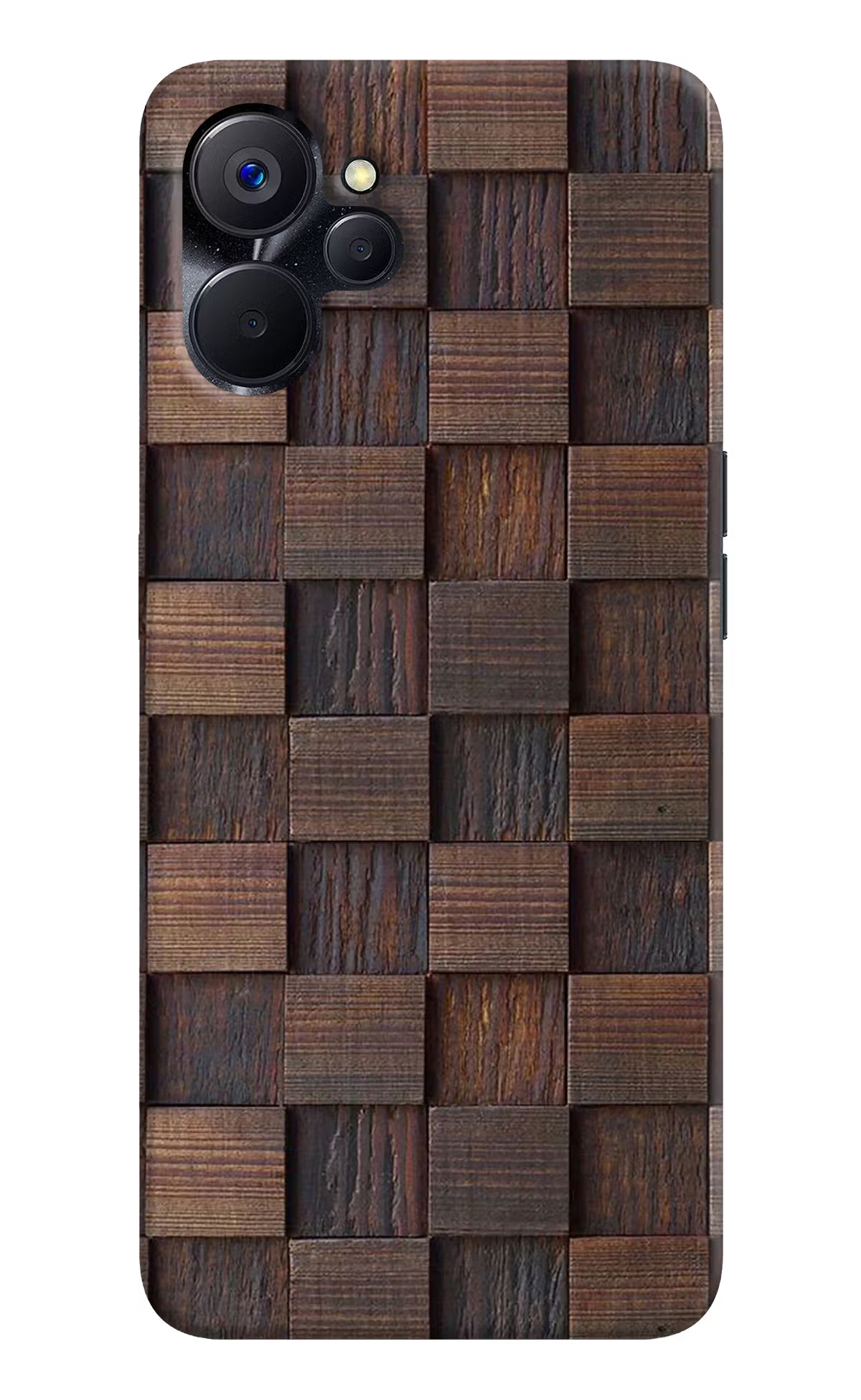 Wooden Cube Design Realme 9i 5G Hard Case Back Cover by Casekaro