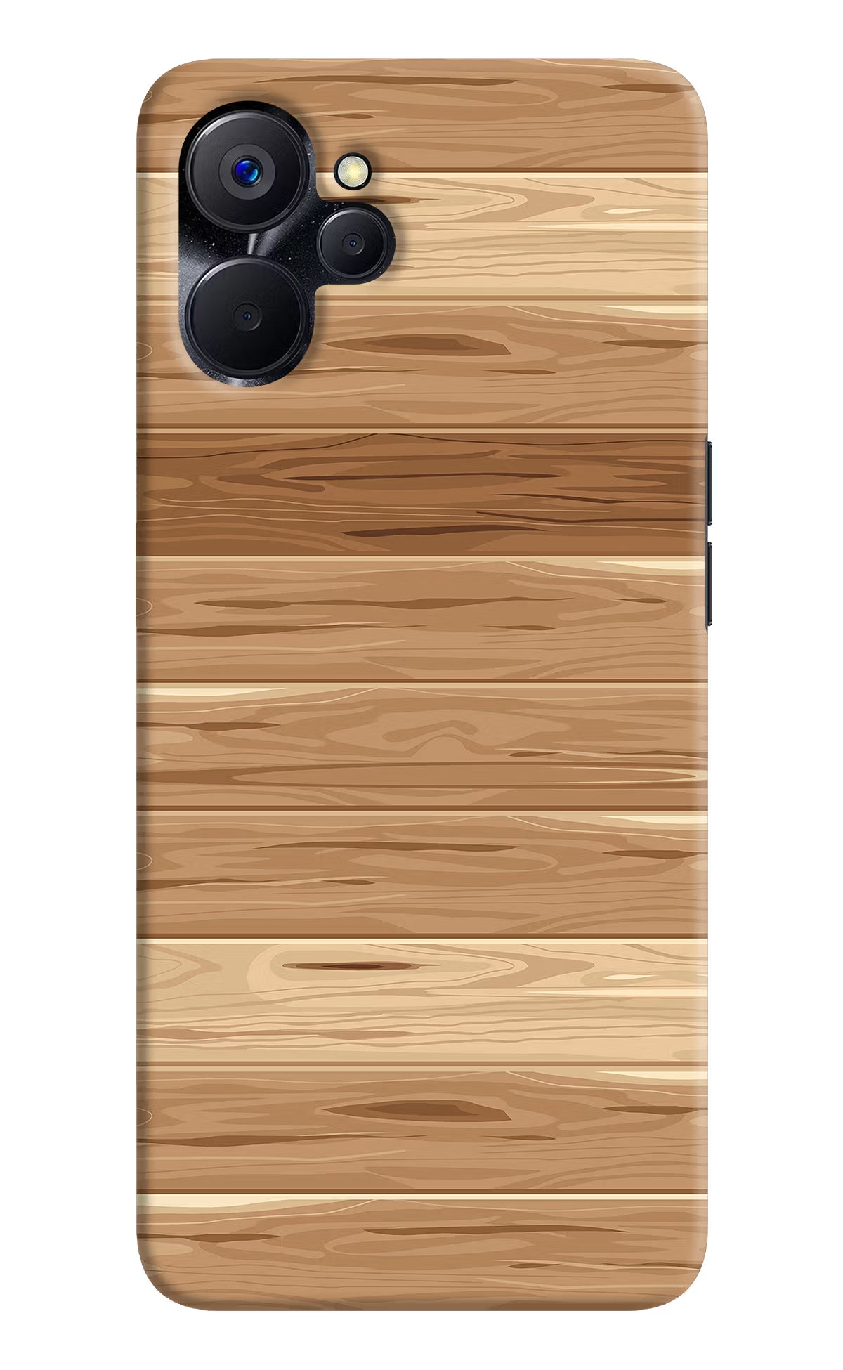 Wooden Vector Realme 9i 5G Hard Case Back Cover by Casekaro