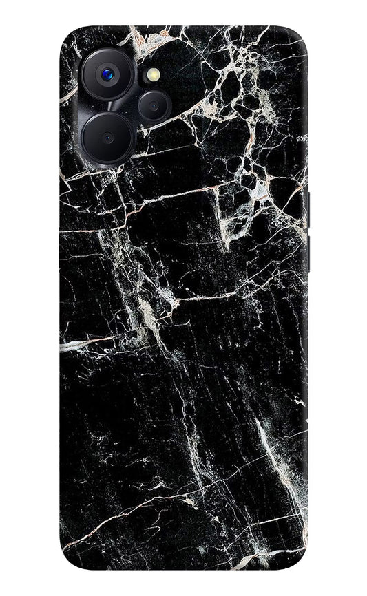 Black Marble Texture Realme 9i 5G Hard Case Back Cover by Casekaro