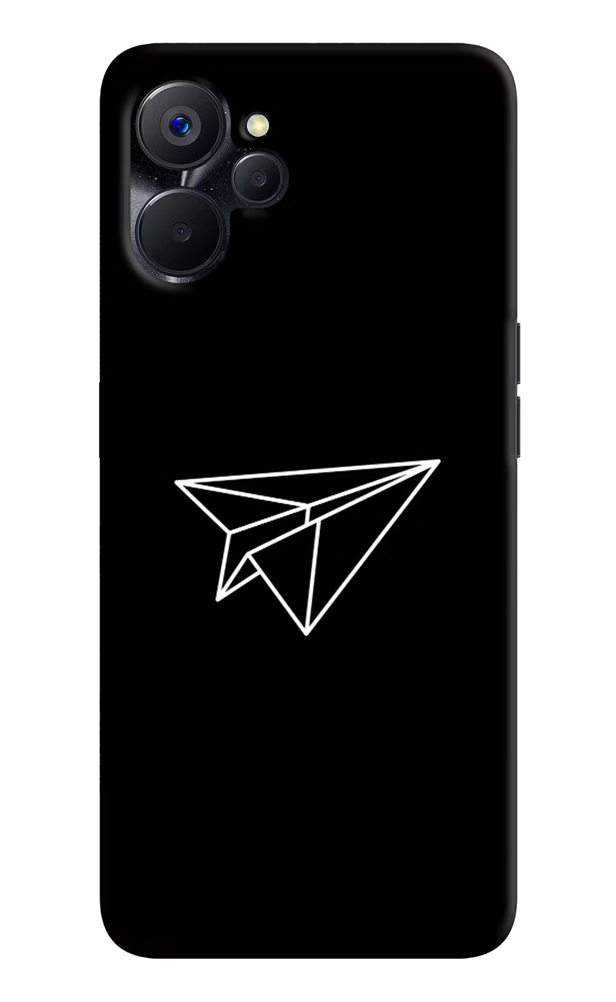 Paper Plane White Realme 9i 5G Hard Case Back Cover by Casekaro