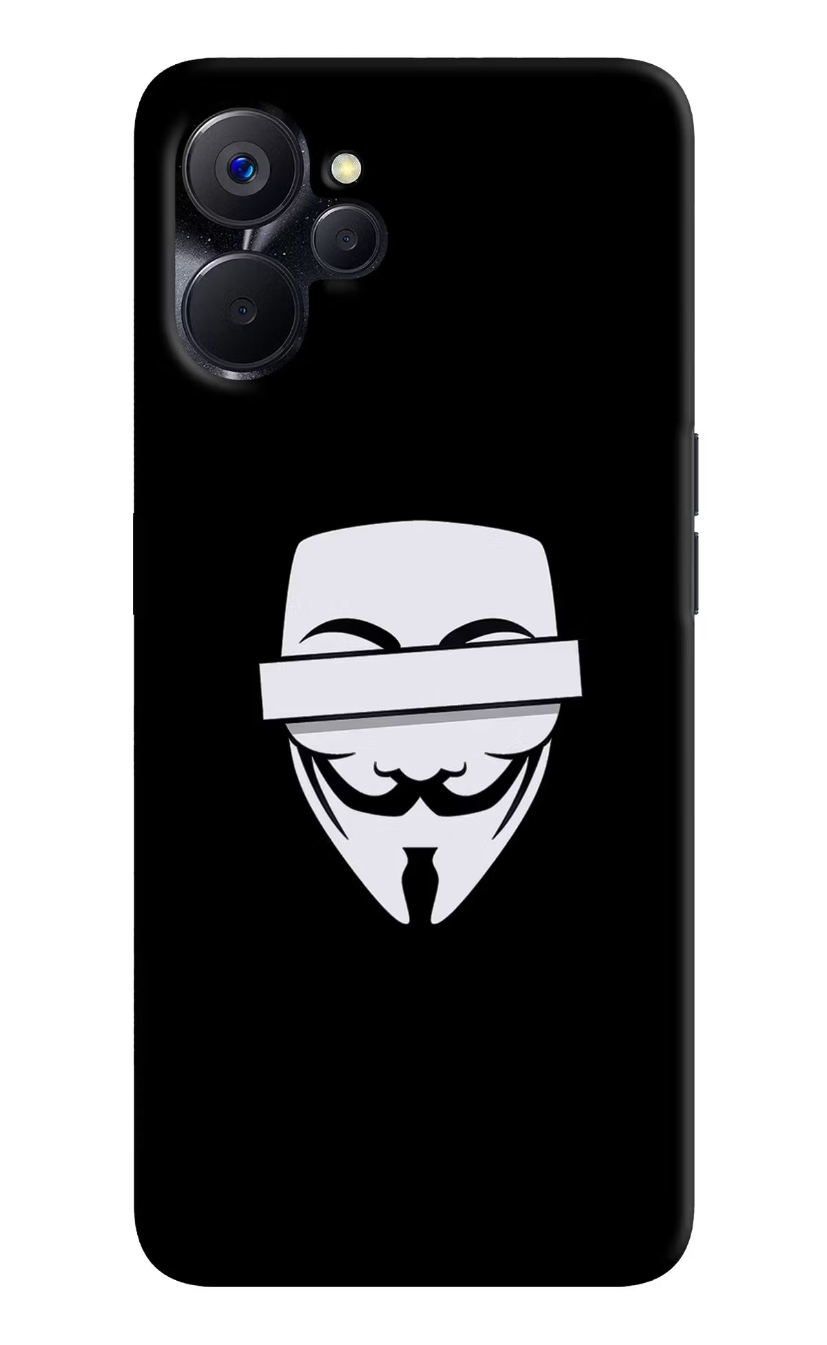 Anonymous Face Realme 9i 5G Hard Case Back Cover by Casekaro