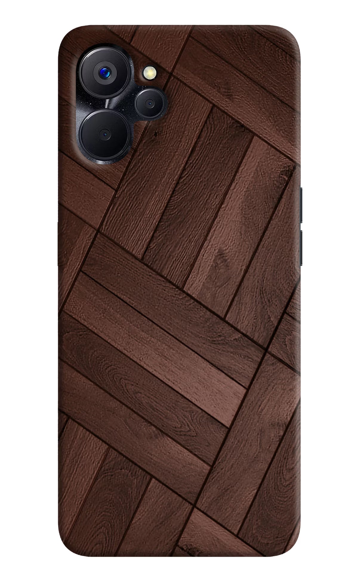 Wooden Texture Design Realme 9i 5G Hard Case Back Cover by Casekaro