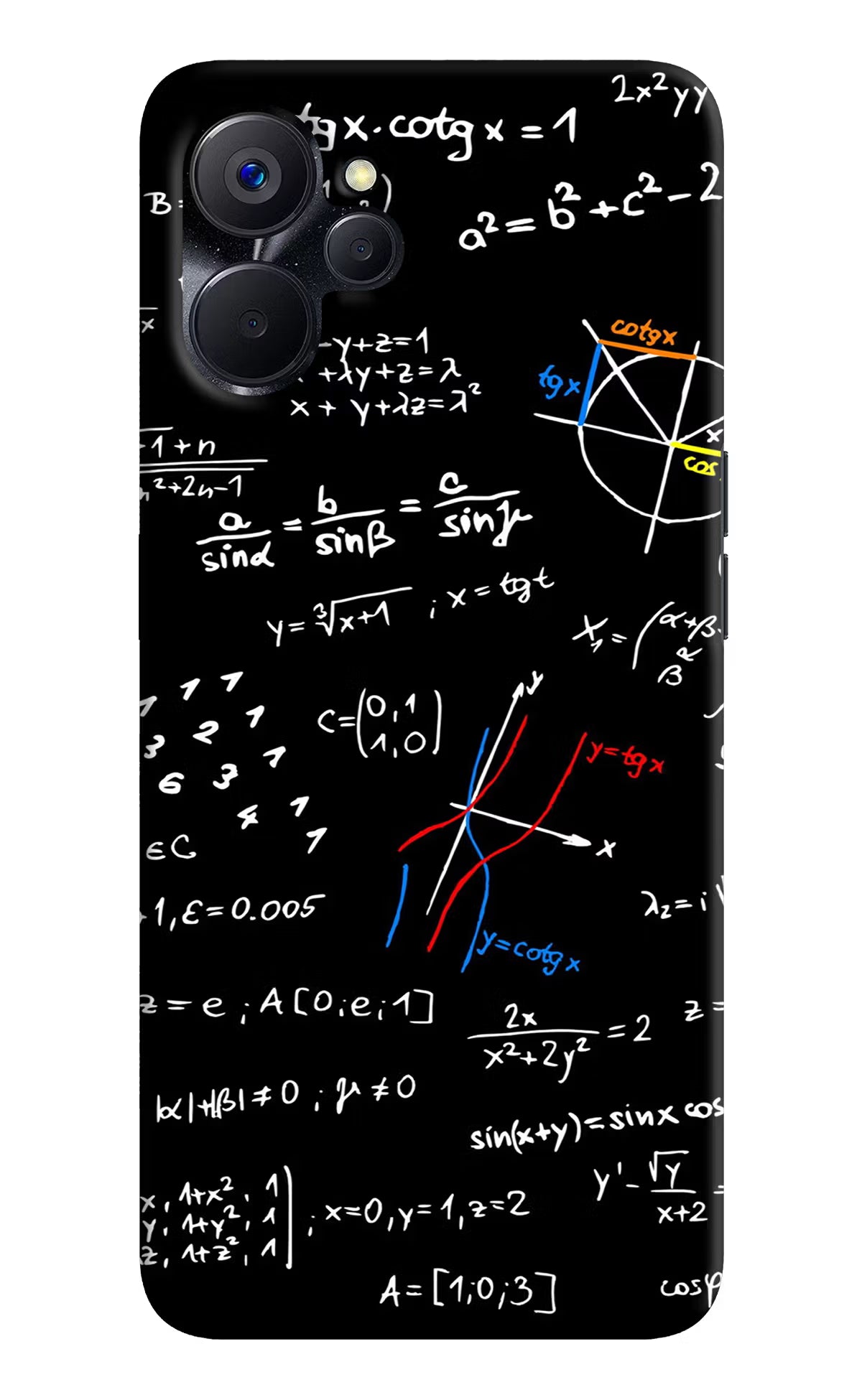 Mathematics Formula Realme 9i 5G Hard Case Back Cover by Casekaro