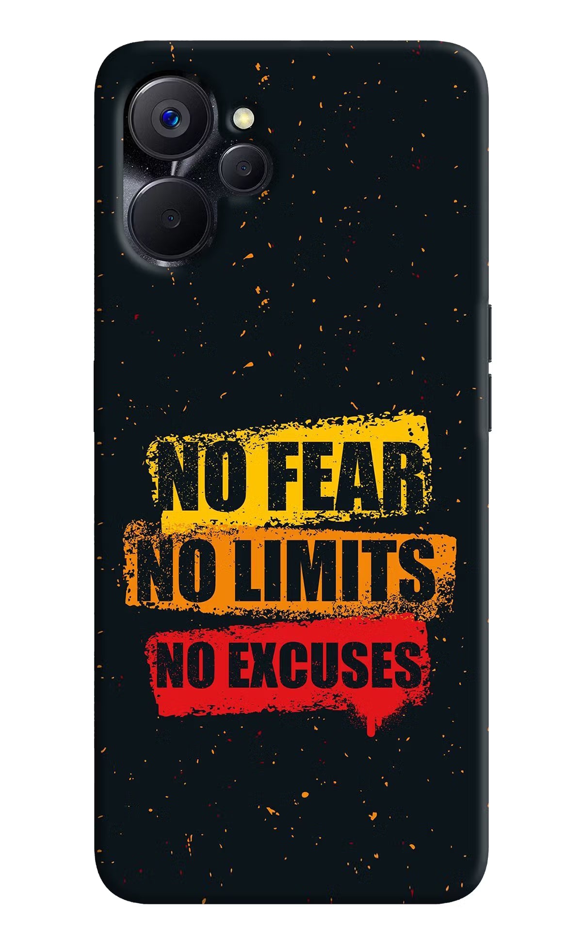 No Fear No Limits No Excuse Realme 9i 5G Hard Case Back Cover by Casekaro