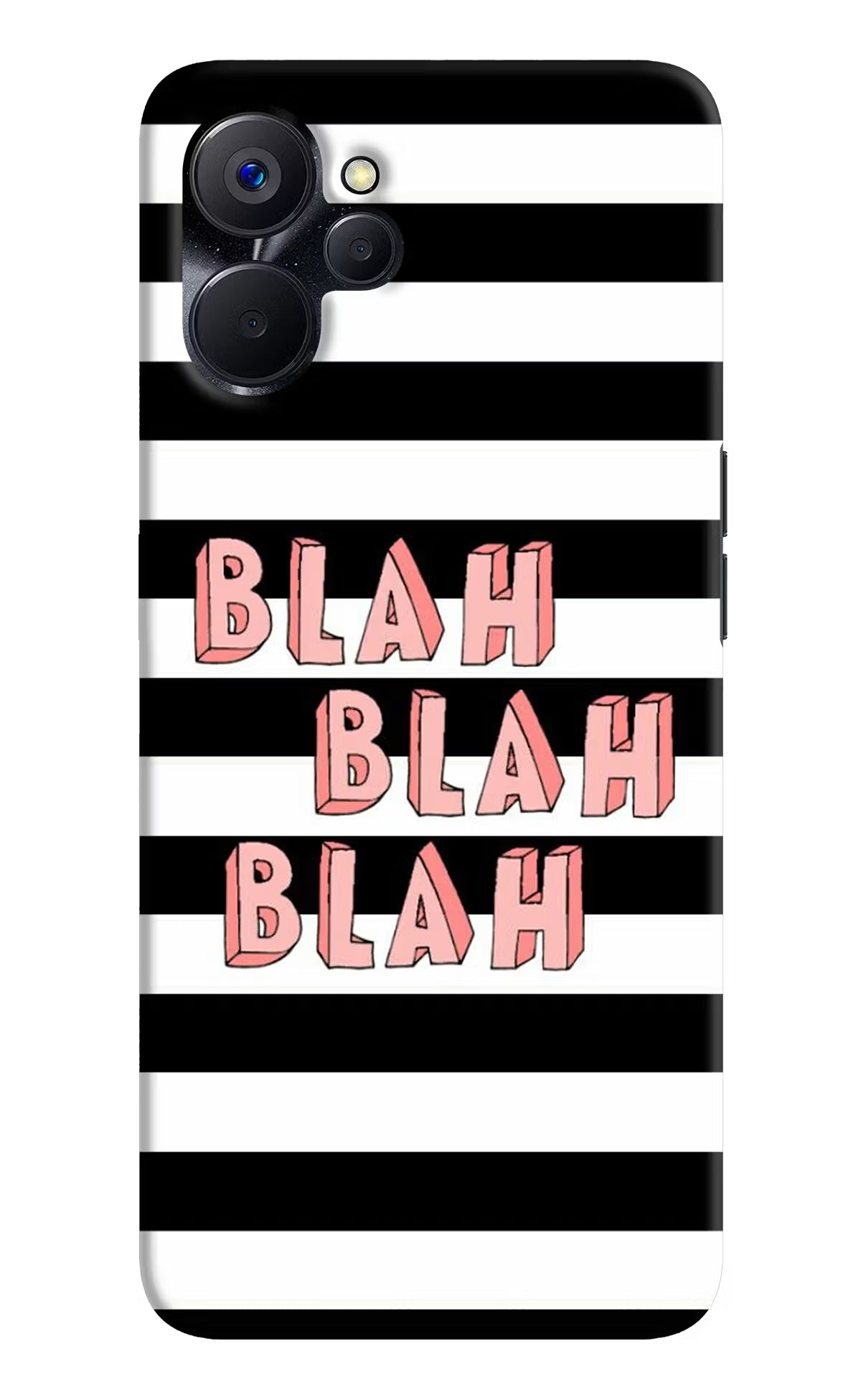 Blah Blah Blah Realme 9i 5G Hard Case Back Cover by Casekaro