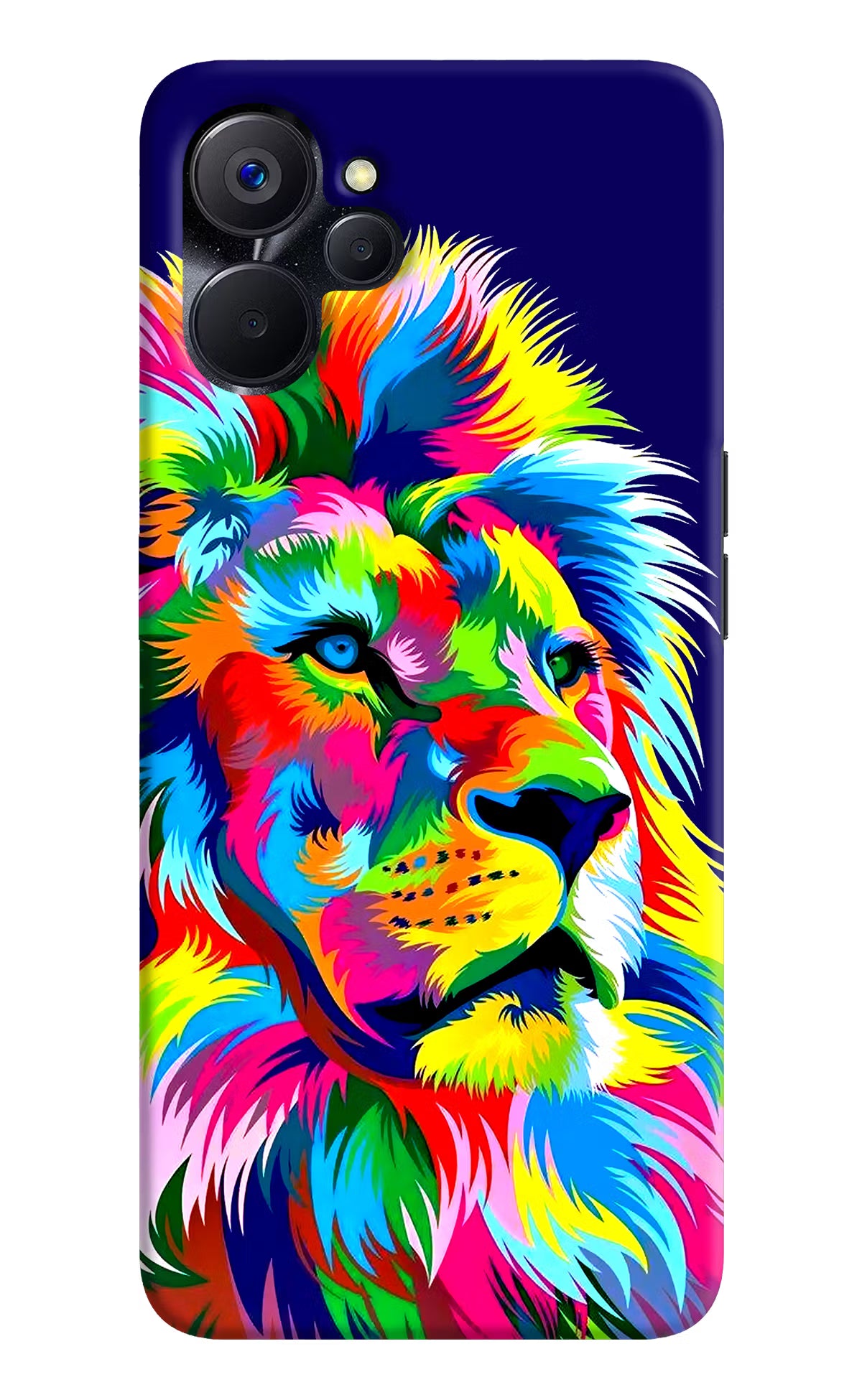 Vector Art Lion Realme 9i 5G Hard Case Back Cover by Casekaro