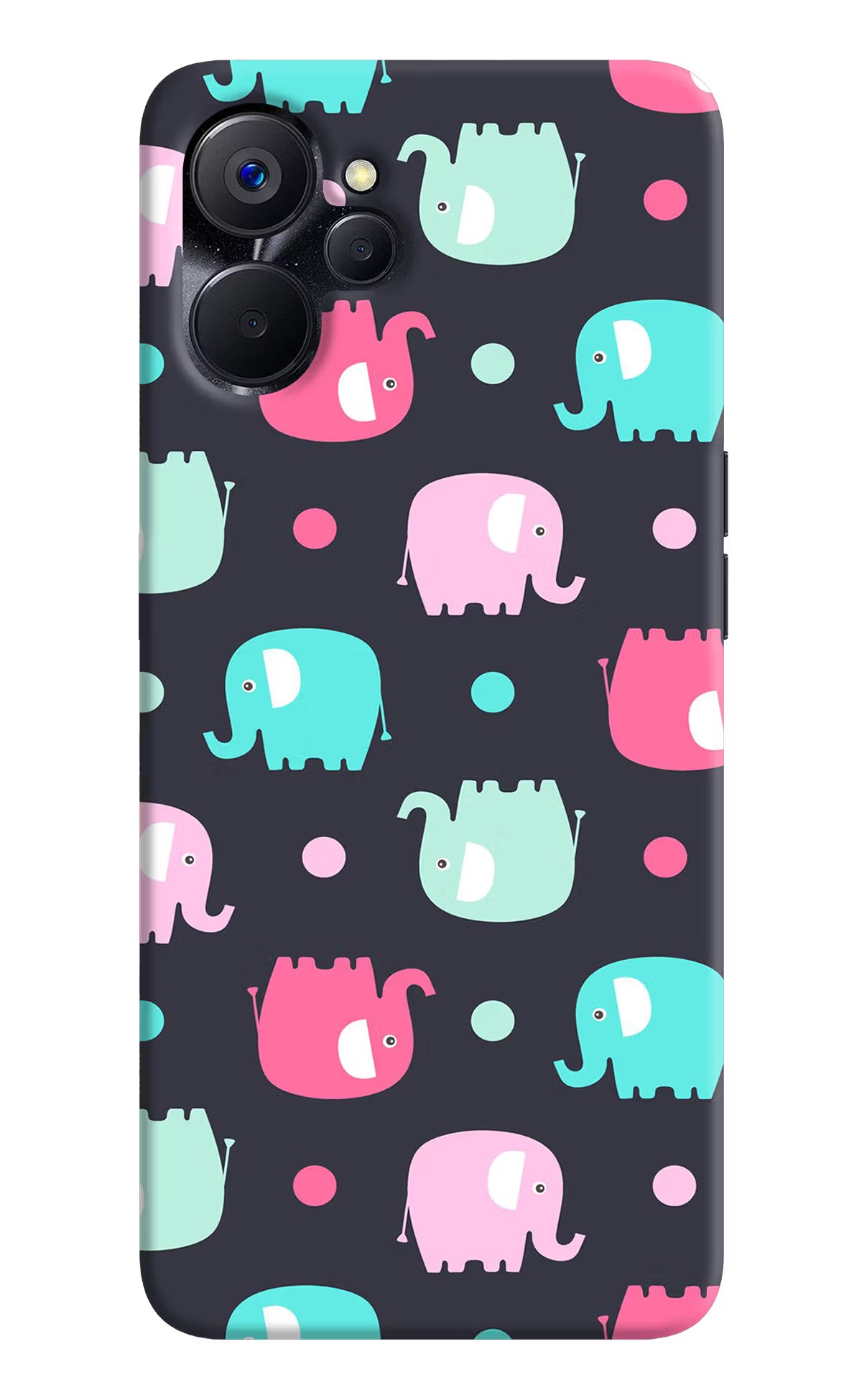 Elephants Realme 9i 5G Hard Case Back Cover by Casekaro