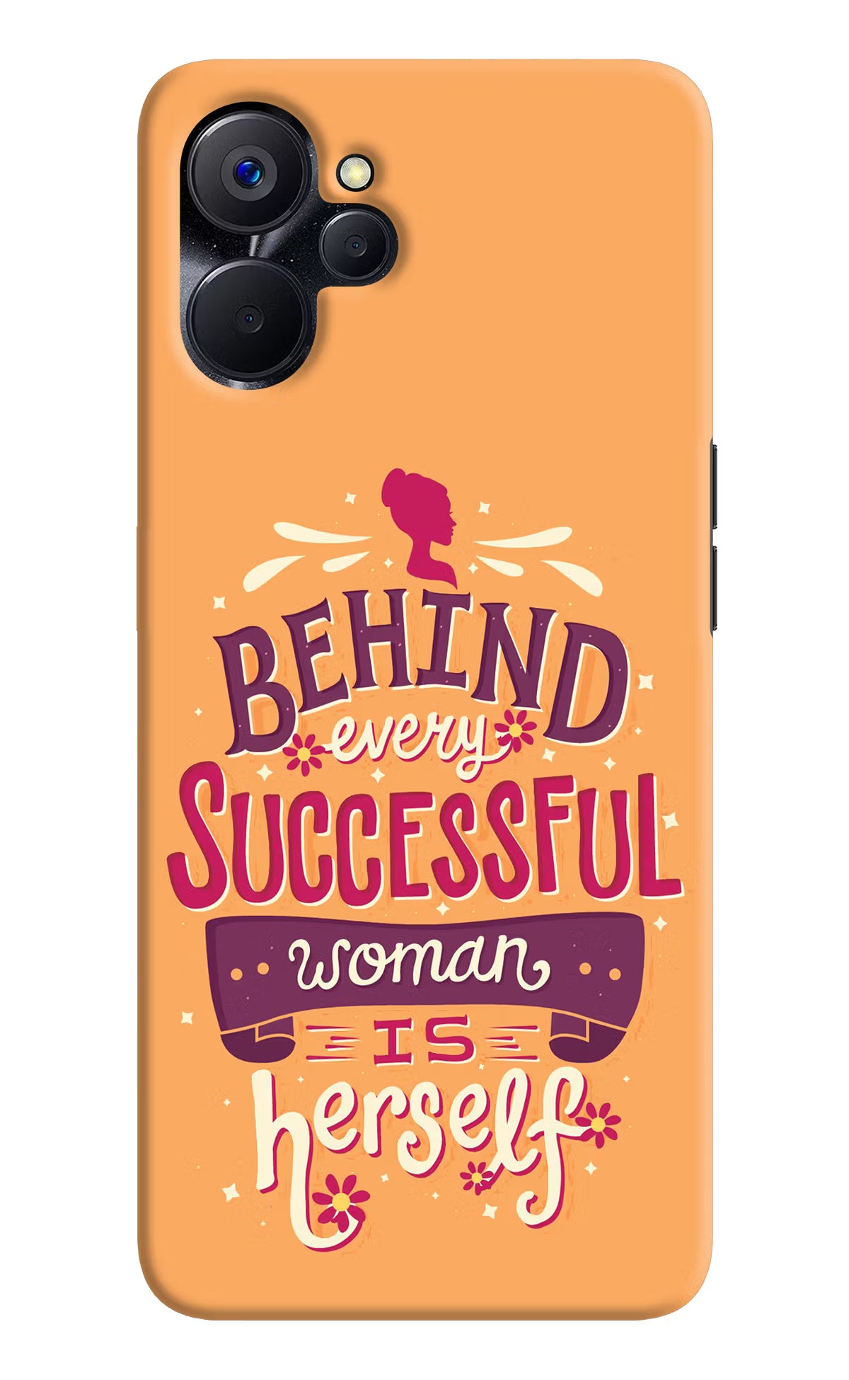 Behind Every Successful Woman There Is Herself Realme 9i 5G Hard Case Back Cover by Casekaro