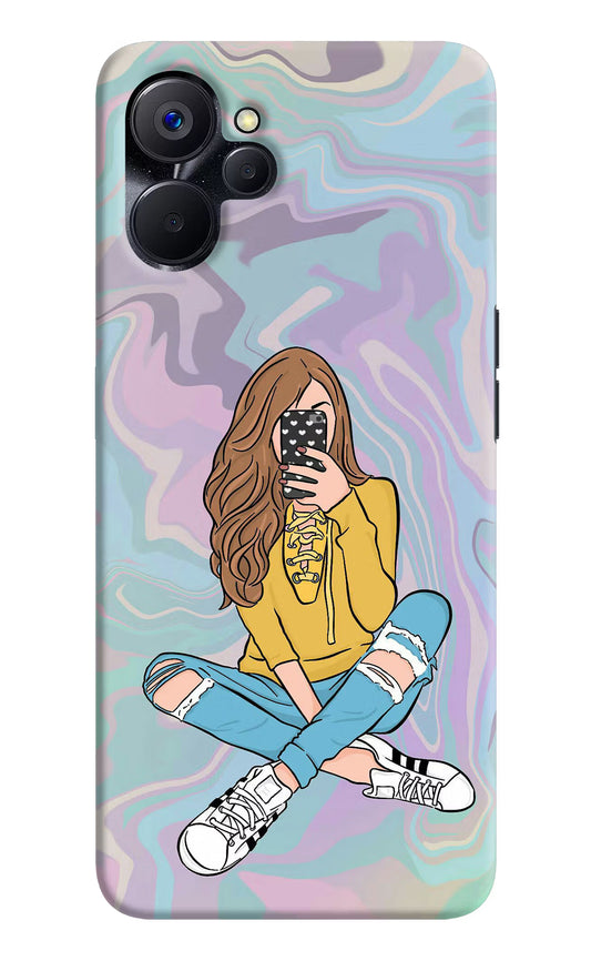 Selfie Girl Realme 9i 5G Hard Case Back Cover by Casekaro
