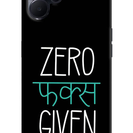 Zero Fucks Given Realme 9i 5G Hard Case Back Cover by Casekaro