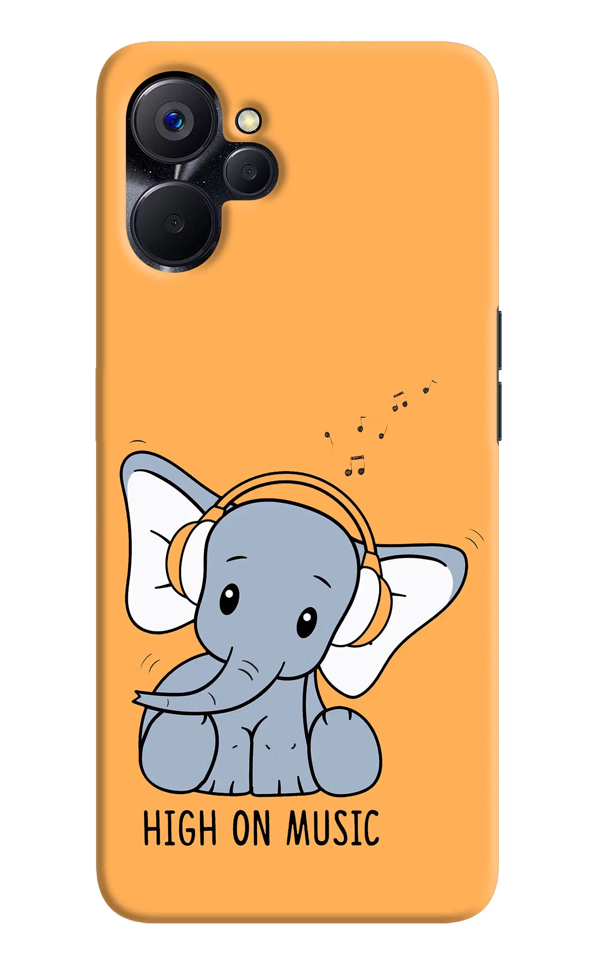High On Music Realme 9i 5G Hard Case Back Cover by Casekaro